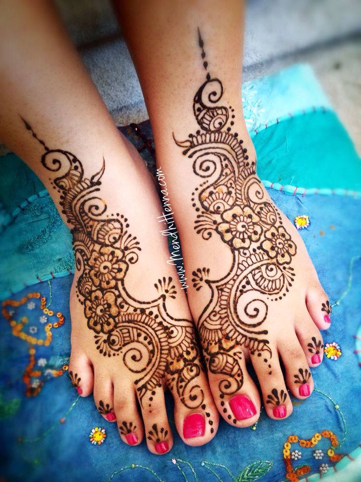 Ankle Henna Designs - Design Talk